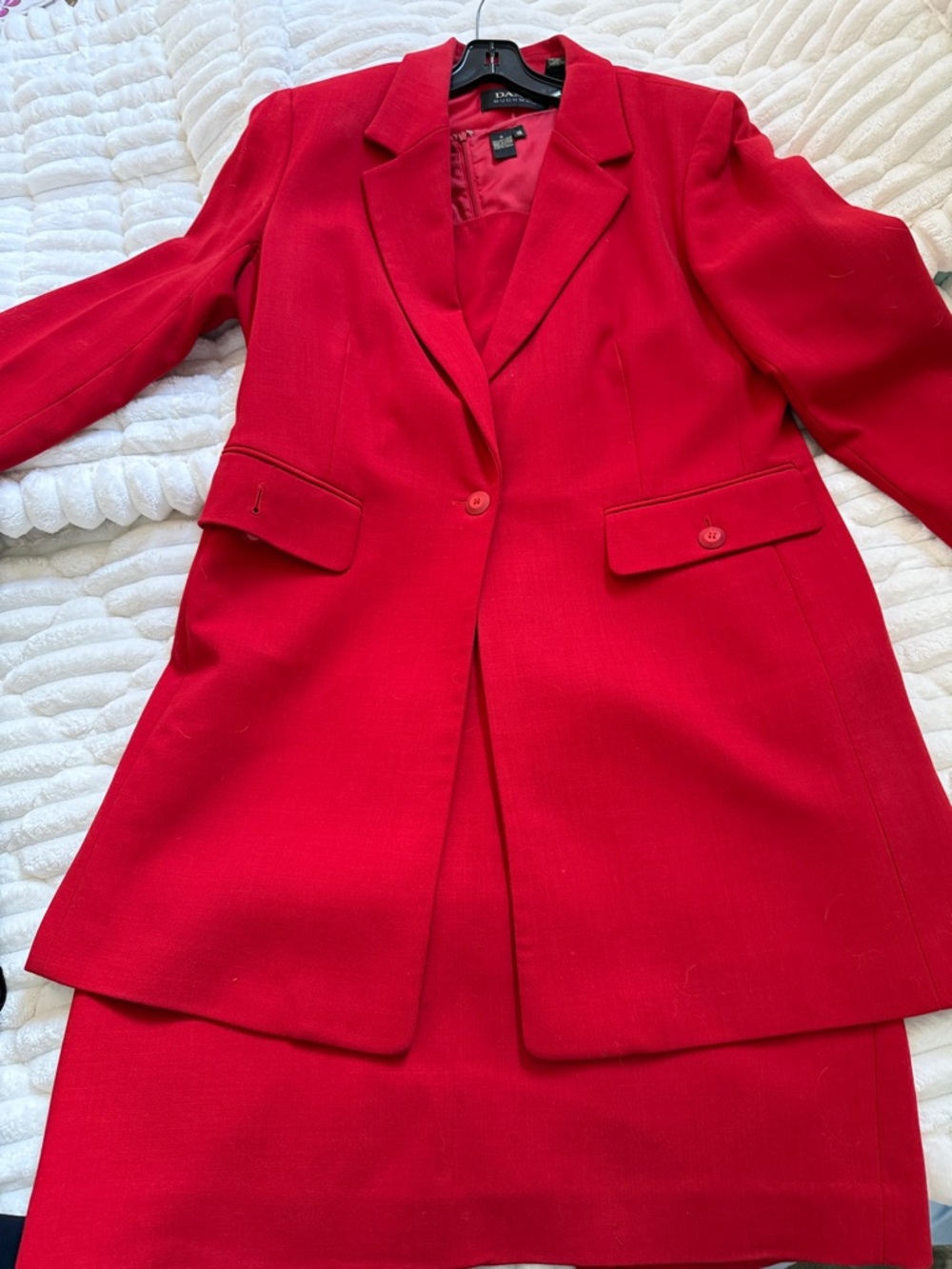 Dana Buchman Vibrant Red Tailored Blazer